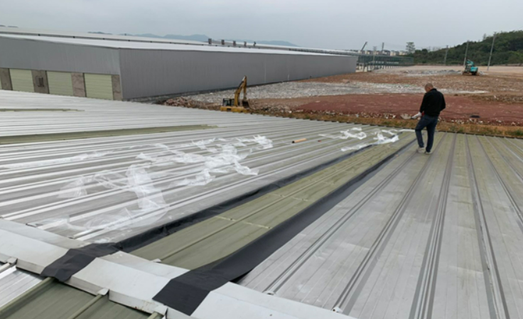 洞头厂房屋面防水维修案例